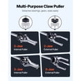 thumbnail image 4 of KFFKFF 9-Way Slide Hammer Puller Set, 15PCS Front Wheel Hub Bearing Remover & Rear Wheel Axle Hub Dent Shaft Puller Tool Kit, 4 of 9