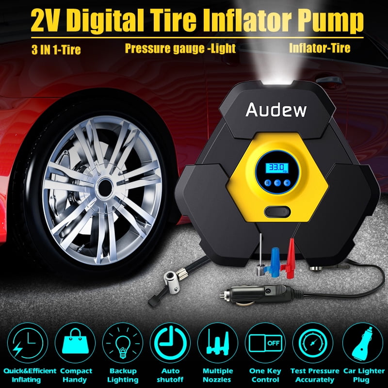 portable air compressor for auto tires