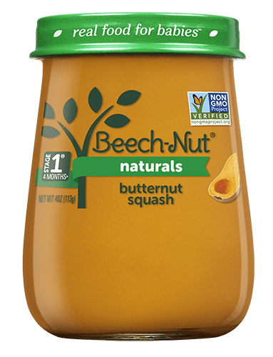 Beech-Nut Naturals Stage 1, Butternut Squash Baby Food, 4 oz Jar