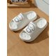 thumbnail image 2 of Women's Summer Black Flat Sandals With Cartoon Dog Pattern, Indoor Anti-Slip Bathroom Shower Comfortable Slippers, 2 of 4