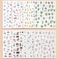 thumbnail image 3 of 8 Sheets Flower Nail Sticker Nail Art Daisy Nail Sticker Decoration Adhesive Manicure (c), 3 of 5