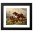 thumbnail image 2 of Johannes Christian Deiker 14x12 Black Modern Framed Museum Art Print Titled - Watchful Dogs, 2 of 5