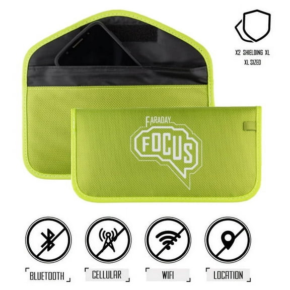 Key FOB/Cellphone Faraday Anti-Hacking Case with Premium X2 Shielding  Size (RFID, Cellular, WiFi, NFC, BT)