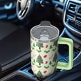 thumbnail image 5 of 30oz Merry Christmas Tumbler with Lid and Straw, Stainless Steel Cup with Handle Snowman Travel Mug, Holiday Presents, 5 of 5