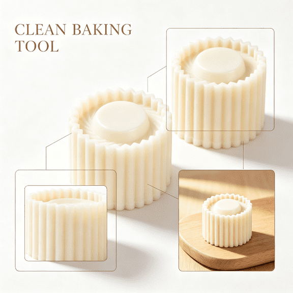 Creative Double-Ended Pastry Mold double-ended mooncake press Cookie Shaper Reversible fluted cutter forms two artistic edges for festive treats while a nesting body stores compactly