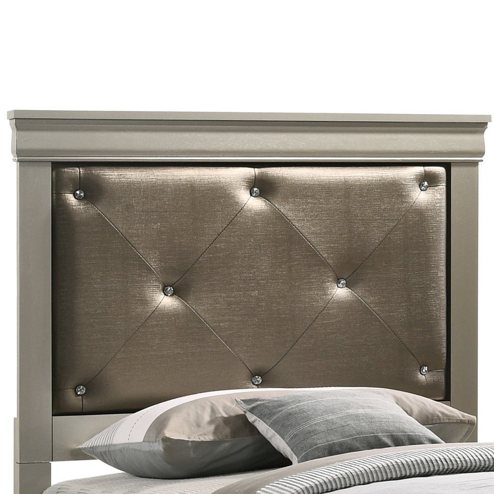 Glory Furniture Lorana Twin Bed in Champagne Color