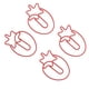 thumbnail image 5 of Lindos Clips De Papel, Clips De Papel De Frutas Galvanizados, Alambre De Hierro Vibrante E Indecolorable, Forma De Fresa Portátil Para La Escuela Para Biblioteca, 5 of 7
