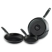 Tramontina 3-Pack Nonstick Saute Pan Set, Black