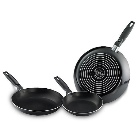 Tramontina 3-Pack Nonstick Saute Pan Set, Black