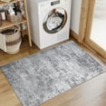 thumbnail image 4 of BERTHMEER 2'x3' Abstract Area Rugs for Living Room Bedroom Dining Room Office Farmhouse Distressed Stain Resistant Machine Washable Non-slip, Gray, 4 of 8