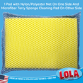 thumbnail image 3 of LOLA Nylon Net & Microfiber Terry Sponge 2-Way Cleaning Pad, Dual Sided - 6 Pack, 3 of 6