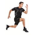 thumbnail image 3 of alpinario Men's Quick-Dry Athletic T-Shirt, Breathable Moisture-Wicking Short Sleeve Loose Fit Gradient Round Neck Gym Casual Running Basketball, 3 of 7