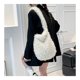 thumbnail image 4 of Bolso de mano peludo para mujer | Bolso bandolera grande de piel sintética con orejas de conejo | Monedero ligero con cierre magnético | Bolso informal de invierno para ir de compras, hacer yoga o, 4 of 8