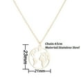 Clearance Jewelry World Map Necklace Mother Earth Necklace Travel Gifts