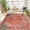 red-tiger, variant on CHAKME 5'x7' Vintage Tiger Area Rugs Non Slip Machine Washable Vintage Boho Carpet Low Pile Print Bedroom Dining Room Home Office Rug,Red