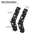 thumbnail image 2 of Disketp cute Skull bone Print Unisex Contrast Color Stockings Lightweight Breathable Ventilation Ankle Contrast Color Stockings, Contrast Color Stockings for Daily, 2 of 6