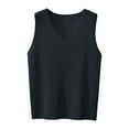 thumbnail image 5 of Bovemsi Women's Tanks & Camis New V Neck Sleeveless Ice Knitted Sweater With White Camisole And Thin Vest As A Base Layer Black Camisole, 5 of 7