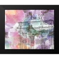 thumbnail image 2 of Kimberly, Allen 14x12 Black Modern Framed Museum Art Print Titled - Watercolor Travel 2, 2 of 5