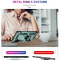 thumbnail image 6 of Dteck for Samsung A54 5G Magnetic Metal Ring Kickstand Hybrid Support Car Mount Holder Armor Heavy Duty Case Cover, Darkgreen, 6 of 9
