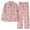 Pink, variant on zaveiop Womens Cotton Gauze Pajama Set Floral Print 2 Piece Pj Set Long Sleeve Fall Sleepwear Cute Pj Sets (Green, M)