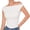 White, variant on Womens Summer Off The Shoulder Crop Tops Sleeveless One Shoulder Ruched Asymmetrical Going Out Tank Top