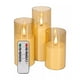 thumbnail image 1 of 3p Velas Eléctricas Led 7.5cm Flama Realista Remoto Contral Dorado_3Pzas_7.5cm, 1 of 5