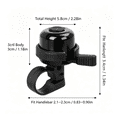 thumbnail image 2 of Ohmyroo Aluminum Alloy Bike Bell, Bicycle Handlebar Horn For Adults Kids, Mountain Road Bike Cycling Safety Ringer With Quick Screwdriver Mount Install, 2 of 5