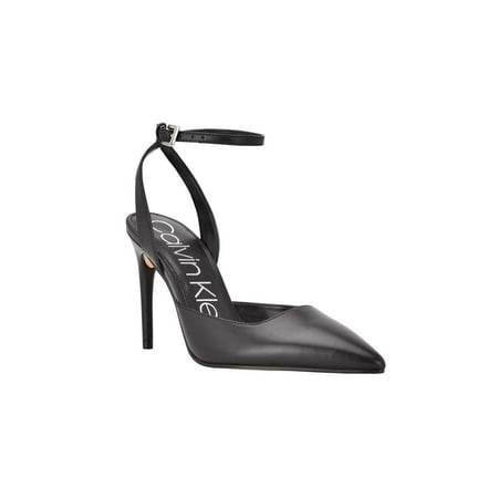 UPC 195972600676 product image for Calvin Klein Womens Dona Ankle Strap Pumps  BLACK  Size 8.5 | upcitemdb.com
