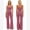 Purple, variant on IDOPIP Two Piece Workout Sets for Women Racerback Compression Contrast Tank Top Matching High Waist Wide Leg Yoga Jogger Tummy Control Bell Bottom Flare Pants Pilates Running Outfits