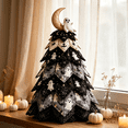 thumbnail image 2 of Ktlvex DIY Halloween Quilted Fabric Tree Kit Handmade Halloween Tabletop Tree Decor Sewing Craft Kit for Holiday Home Decoration & Gift (I）, 2 of 4