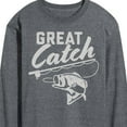 thumbnail image 3 of Instant Message - Great Catch - Fishing, Hunting, Camping - Men's Long Sleeve T-Shirt, 3 of 6