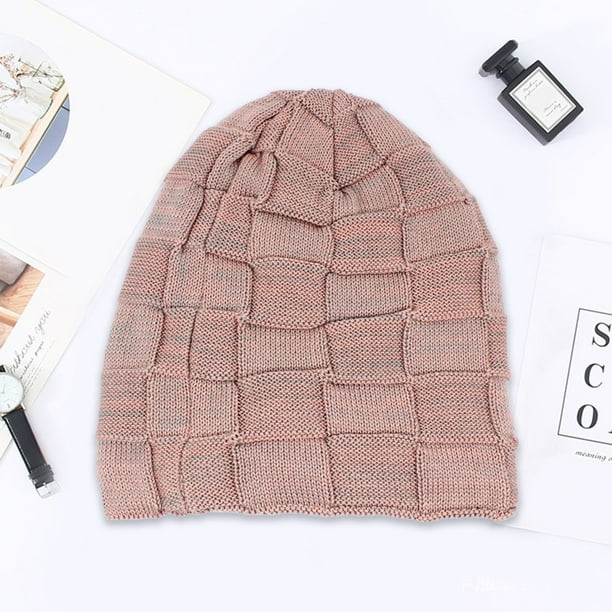 Bonnet D'Hiver Chaud Pour Femmes Et Hommes Adulte Unisexe Doublure En Polaire Épaissie Tricotée