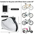 thumbnail image 7 of Active Mind Ltd Durable 2 Pack Universal Waterproof Bike Covers for Outdoor Storage, Heavy-Duty All-Weather Bicycle Covers for eBike, Mountain/Road Bikes, Motorcycles, UV-Resistant with Storage Pouch, 7 of 7