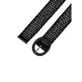 thumbnail image 2 of Cinturones delgados de color sólido con hebilla de metal redonda para mujeres Inspire Chic para vestido negro, 2 of 4
