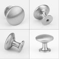 thumbnail image 3 of Goldenwarm 10 Pack Round Cabinet Knobs Satin Brushed Nickel Drawer Knobs Traditional Solid Cabinet Hardware, 3 of 7