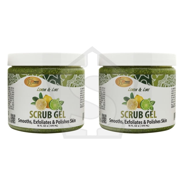 Lot de 2 - SPA REDI Pedi Gel Exfoliant (16 Oz) - Citron et Lime