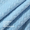 thumbnail image 3 of CREVENT 30''X40'' Cozy Fluffy Warm Fleece Infant Blanket for Girls & Boys Toddler Crib Cot Stroller (Wave Blue), 3 of 6