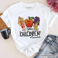 thumbnail image 6 of I Smell Children Witch Teacher Life T-Shirt, Back To School Halloween Tee, 6 of 6