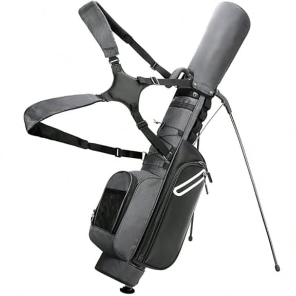 Golf Stand Bag Fit Up To 7 Clubs Compact Design For Par 3 Courses And Driving Range Lightweight Pitch And Putt Golf Bag With Padded Ergonomic Double Straps Rain Cover Accessory Pockets