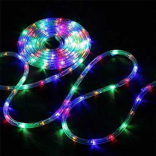 40FT 120LED Rope Strip Light Waterproof In/Outdoor 8-Mode Xmas Flexible w/Remote 