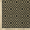 thumbnail image 3 of HomeRoots 507005 2 x 8 ft. Black Geometric Stain Resistant Indoor & Outdoor Rectangle Area Rug, 3 of 10