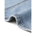 thumbnail image 7 of DARING DIVA Women's Sleeveless V Neck Button Down Cropped Jean Vest XL Light Blue, 7 of 7