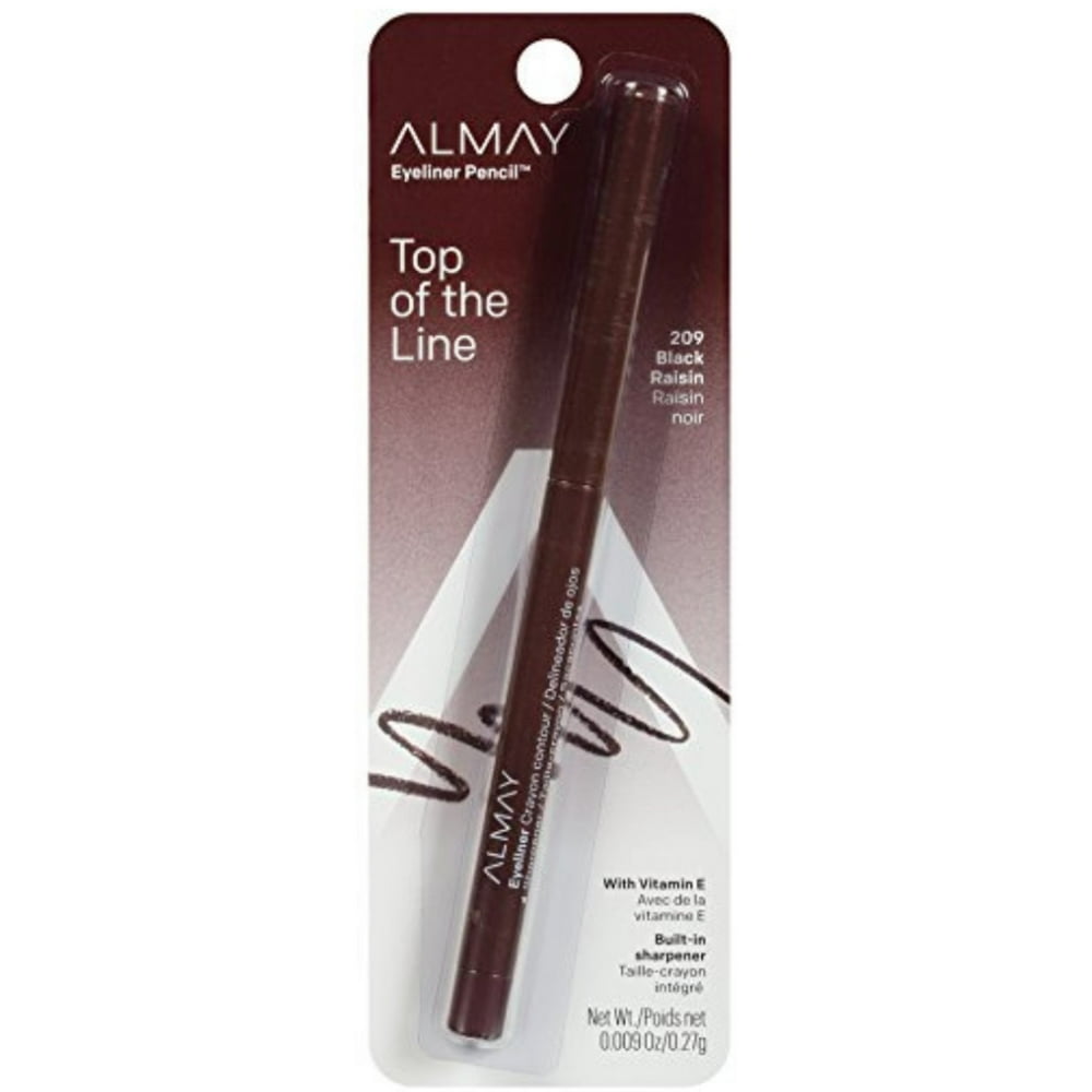 Almay Top Of The Line Eyeliner Pencil, Black Raisin [209], 0.009 oz