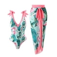 thumbnail image 1 of Traje de baño de una pieza Jollkichay retro con estampado floral con cobertura para mujer, 1 of 7