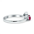 thumbnail image 2 of Marquise Art Deco Wedding Engagement Ring Simulated Ruby CZ 925 Sterling Silver Size 8, 2 of 5