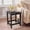 Black, variant on Melocadol Outdoor Side Table Square Adirondack Patio End Table Easy Clean Weather Resistant HDPE for Backyard Pool Porch Deck, Black