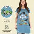 thumbnail image 5 of LazyOne Women's Nightgown, Funny V-Neck Sleep Shirt for Women (Great Out-Snores, L/XL), 5 of 6