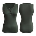 thumbnail image 6 of Lovebay Womens V Neck Henley Tank Tops Low Cut Solid Sexy Summer Sleeveless Button Down Shirts S-3XL, 6 of 6