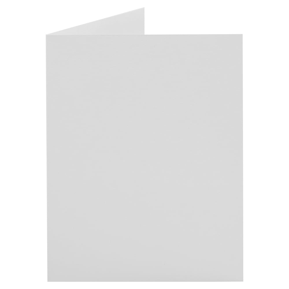 JAM Paper Foldover Cards, 4 3/8 x 5 7/16, White, 100/Pack