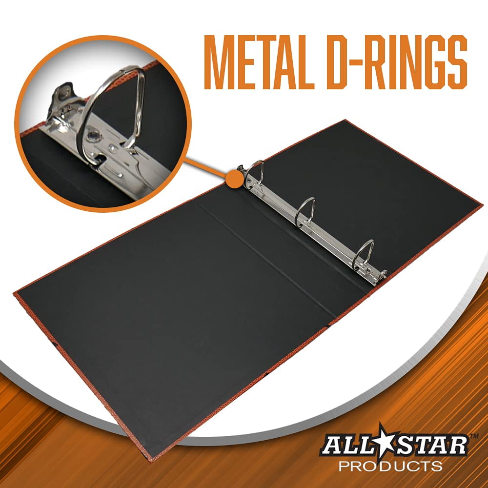 Hoopz 3-Ring Binder - Textured Basketball Binder - Basketball Card Binder